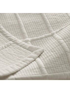 Boll and Branch Signature Modern Grid Quilt $499 SOLD OUT